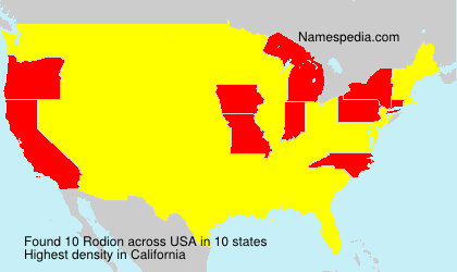 Surname Rodion in USA